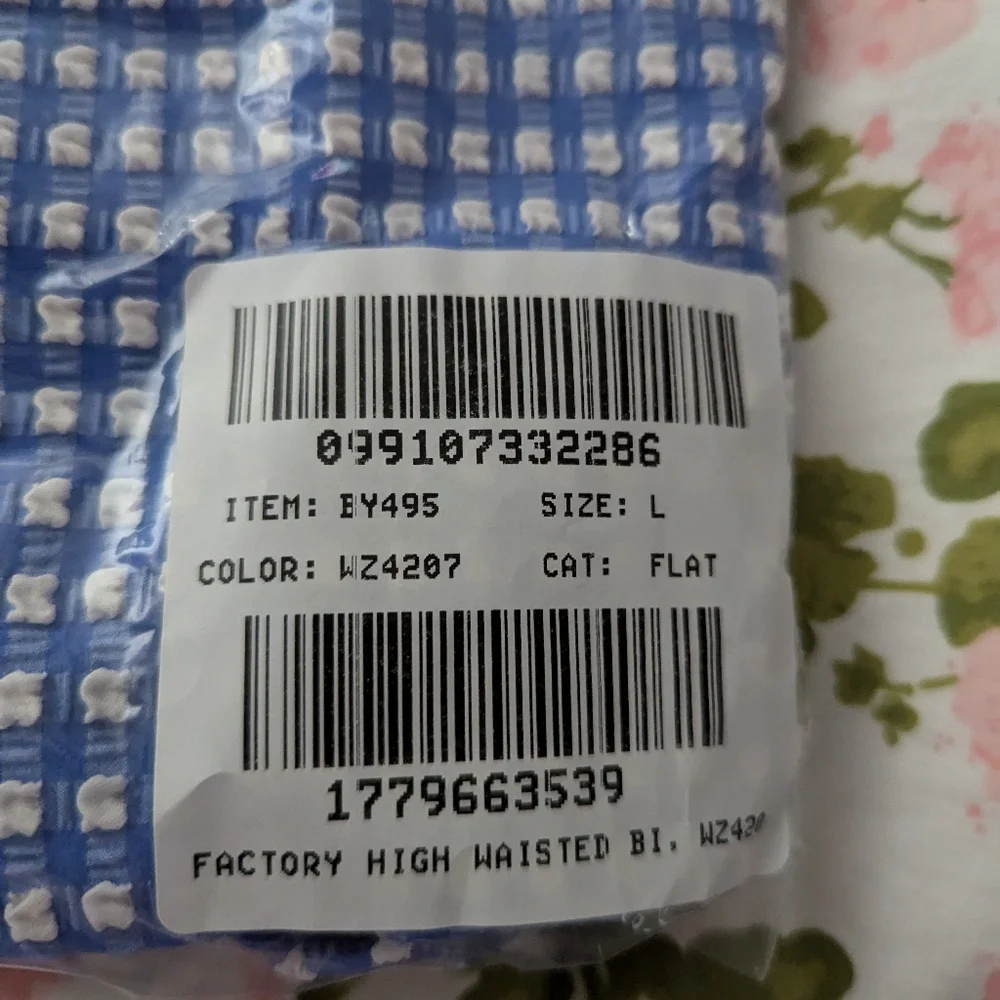 JCrew Seersucker High Waist Bikini Bottom - Picture 4 of 5